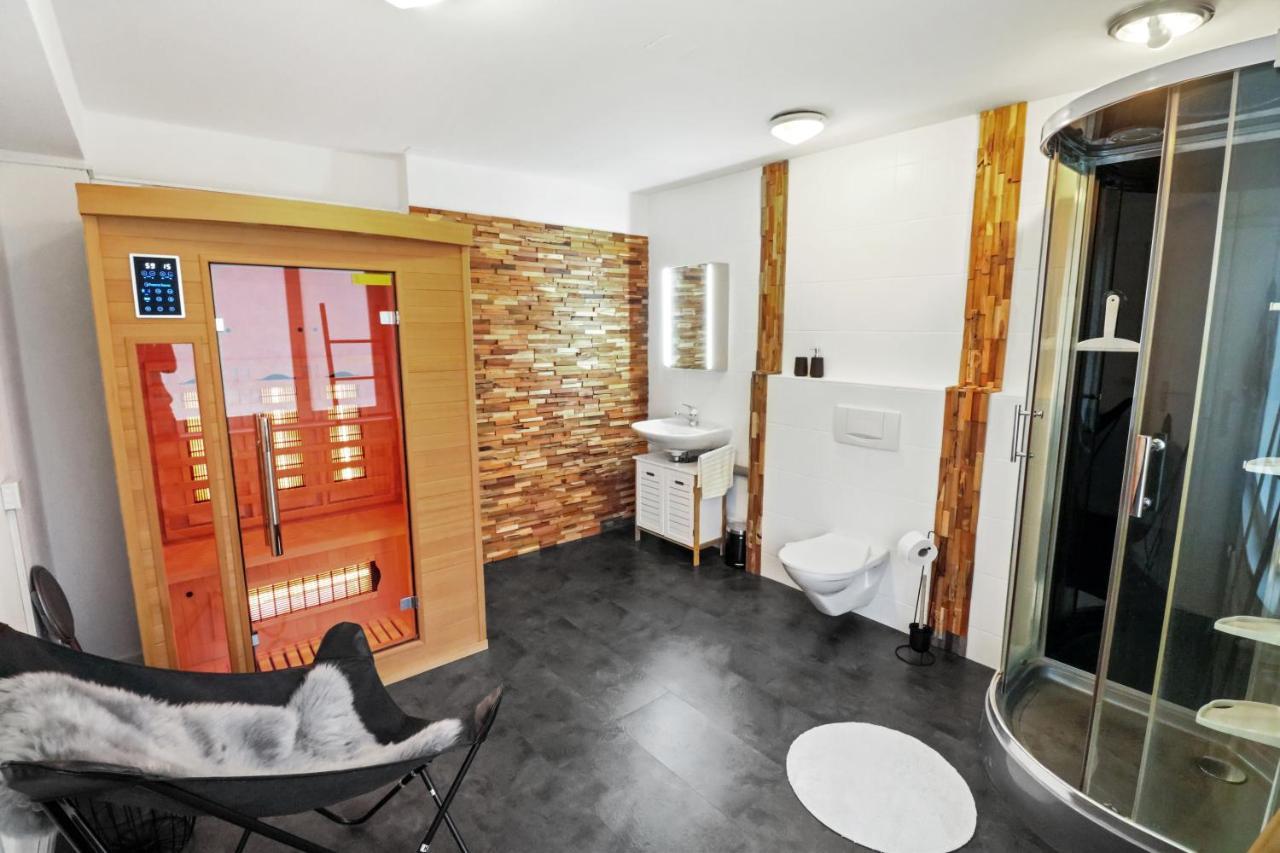 Appartement Confortable Avec Un Sauna ลอยเคอร์บัด ภายนอก รูปภาพ